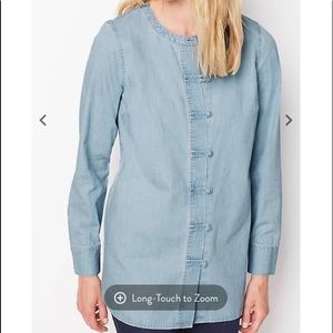 J Jill Knot Button Shirt; size Medium